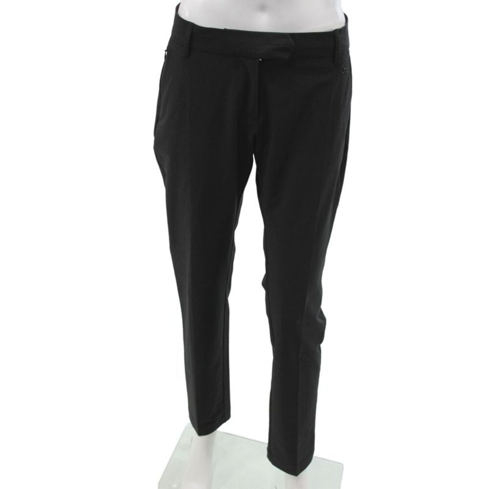 J Lindeberg Womens Black Golf Polyester Pants Button Inseam 27 Size 28